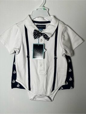 Andy & Evan Boys 2 Piece Outfit 12-18 Months Nautical